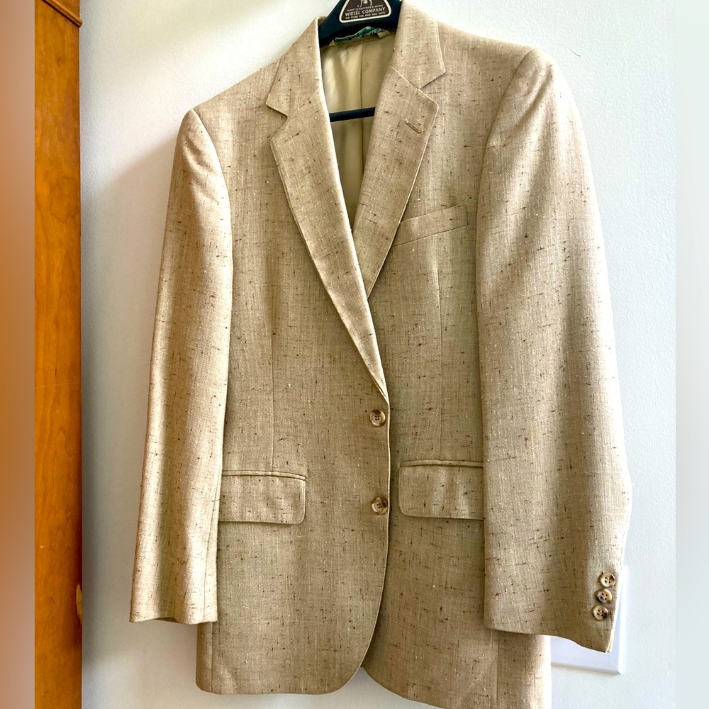 Men's vintage Izod Lacoste Blazer. Silk. No size tag. Seems to be 36-38.